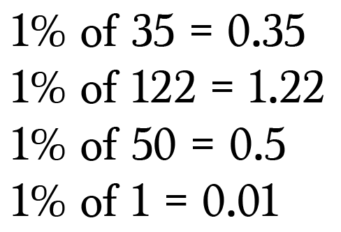Calculate percentage