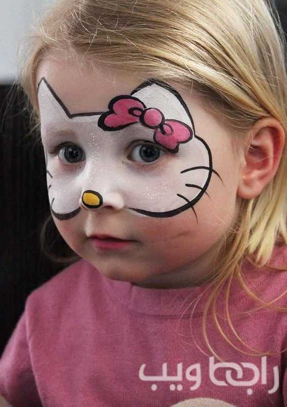 رسم على الوجه للاطفال سهل